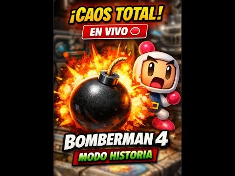 BOMBERMAN 4 EN VIVO 💣 | Historia y Gameplay Single-Player — ¡Explosiones y Secretos!