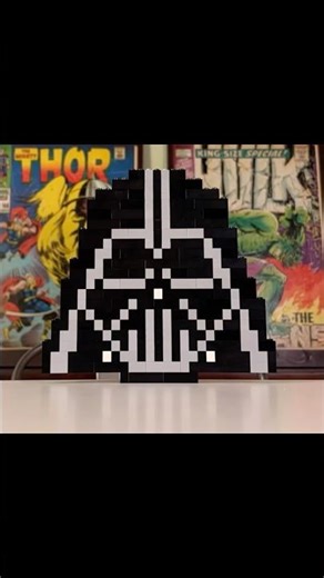 FAST MOTION BUILD OF LEGO DARTH VADER HELMET