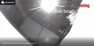 Watch VASTFIRE Adjustable Infrared Flashlight IR 850 nm testing night mode security camera on Amazon Live