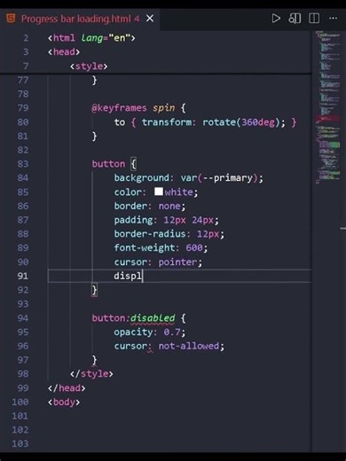 Dynamic System Update Progress Bar with CSS Keyframe Animations & JavaScript | Code Breaker