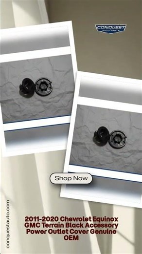 2011-2020 Chevrolet Equinox GMC Terrain Black Accessory Power Outlet Cover Genuine OEM