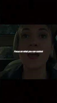 Focus on what you can control.