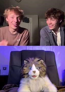 Cat Does Dad Jokes - Hilarious Omegle Puppets #shorts