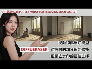 DiffuEraser: 视频物体以及视频水印擦除神器，video object and watermark eraser magic tool