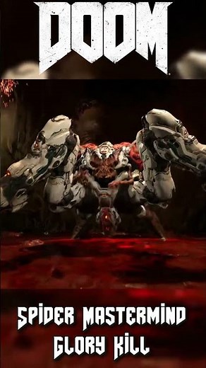 Spider Mastermind Boss Fight - DOOM 🔫 #doom #boss #demon #metal #doommetal #shorts