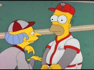 Mr Burns teaching Homer the signals