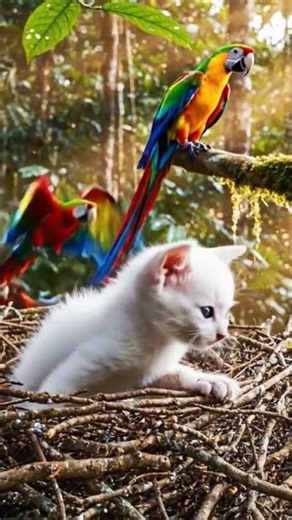 AmazonJungleDiscovery #shorts #amazon #discovery #cutecat #viral #trending #funny #joy #ai #animals