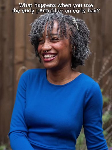 Exploring the Curly Perm Filter for Silver Hair