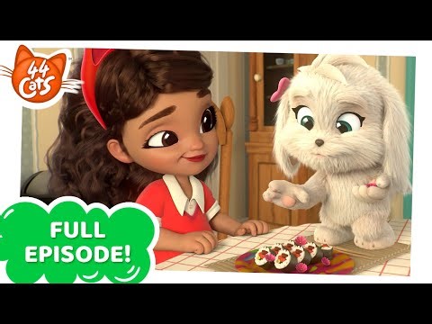 44 Cats | FULL EPISODE | Sushi, the globetrotting puppy | Season 2
