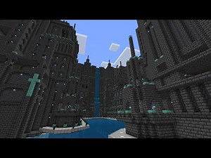 Part 1 of 5 - Alien-like Minecraft mega build with surreal architecture, towers & vast deep caves