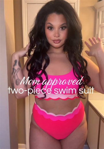 Posting your raw unedited body on social media in 2026 feels illegal 😃😃😃 @popvilshop #mombodsummer #momapprovedswimwear #midsizetryonhaul #swimsuit #popvilswimwear