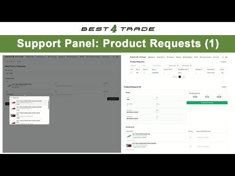 Support Panel - Product Request Feature (Part 1)