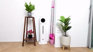 Broom and Dustpan Set, Dustpans with Broom Combo for Home, Heavy Dust Broom and Dustpan Combo, Long Handle Dust Pan and Broom Set for Kitchen, Office, Pet Hair,Pink, Pack of 1