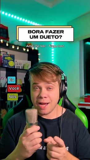 Bora fazer um dueto? 🎙️ Amei Te Ver - Tiago Iorc #cantacomigo #karaoke #dueto