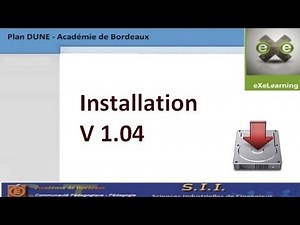 eXeLearning : installation du logiciel version 1.04