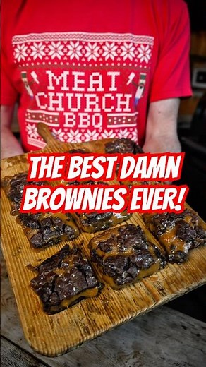 I Smoked Chocolate Caramel Brownies and They're Insanely Gooey & Delicious! #meatchurch #dessert