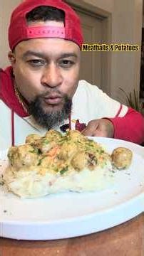 Creamy Meatballs & Mashed Potatoes on a Budget