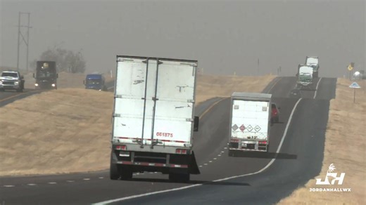 CAUGHT ON CAMERA: Extreme winds flip semi south of Dumas, Texas. Blake and I jump into search and rescue. Driver was ok. #texas #windwarning | Storm Chaser Jordan Hall