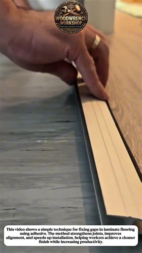 Fast Laminate Floor Gap Fix | Smart Adhesive Trick for Perfect Flooring