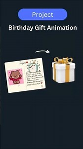 This Birthday Gift Was Coded, Not Bought 😂🎁 (CSS Birthday Gift Animation) #html #css #shorts