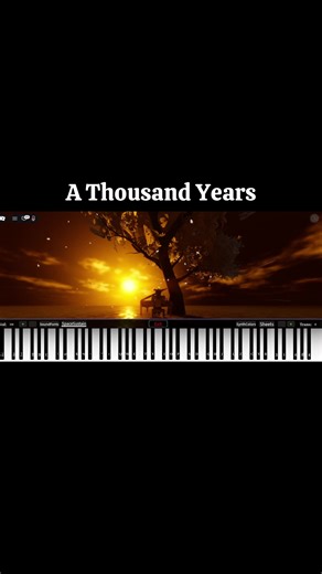 Piano Roblox — A Thousand Years Soft Cover