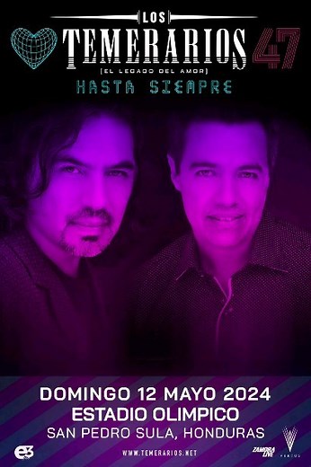 7.2K views · 883 reactions | ¡Prepárate para vivir la experiencia musical del año en San Pedro Sula!  La Última Canción, el concierto más esperado del 2024, llega al Estadio Olímpico Metropolitano. ️12 de mayo. ¡No te lo pierdas! ️Boletos a la venta próximamente. Produce: @e3livehn @zamoraliveoficial | Conciertos Honduras | Facebook