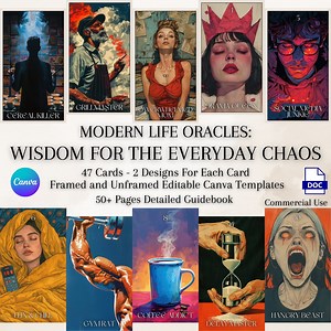 Printable Oracle Deck: Modern Life Wisdom, 47 Cards (digital Download) - Etsy