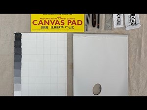 Creating a value scale using acrylic paint