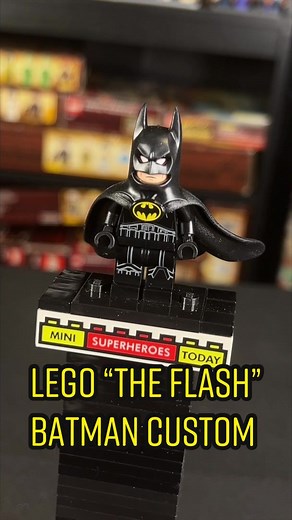 Lego Michael Keaton Batman “The Flash” Custom Minifigure Tutorial 🦇 #lego #legobatman #batman #michaelkeaton #keatonbatman #batman1989 #batmanreturns #theflash #theflashmovie #legodc #dccomics