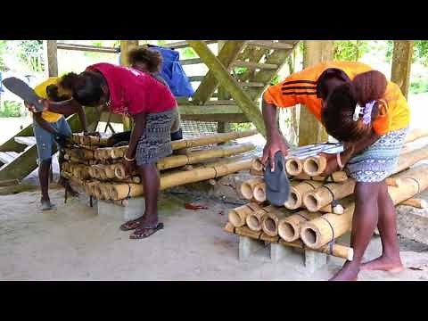 This spontaneous bamboo band performance in Bougainville, Papua New Guinea