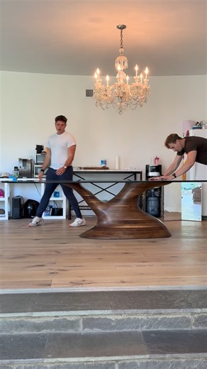 Another happy client!! After about 150 hours of work, this table is finally delivered!!! Huge thank you to @willdalfarra for helping me install this beast😤💪🏼 ▫️ ▫️ ▫️ ▫️ #fyp #foryoupage #foryou #fy #woodworking #customwoodwork #design #luxury #charcuterieboard #epoxy #architecture #maple #walnut #interiordesign #decor #customefurniture #homedesign #architecture #naturalbeauty #trending #localbusiness #supportlocal #dayinthelife | Indigo.custom.designs