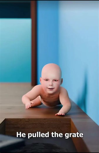 Baby Falls Into A Heating Vent 😱 | baby scene