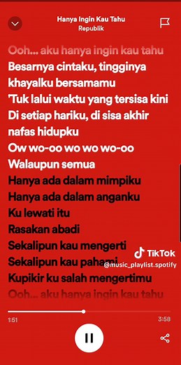 Hanya Ingin Kau Tahu: Lirik dan Koleksi Lagu Republik