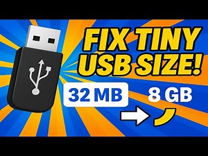 Fix USB Showing Wrong Size (DiskPart Full Guide) (How IT Pros Restore USB Drives to Full Size!)