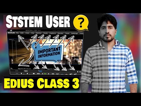 EDIUS | SYSTEM SETTING | USER SETTING | PROJECT SETTING,edius system and user tool setting