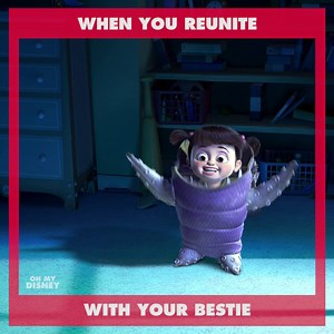 Friendship is a Boo-tiful thing. | Pixar