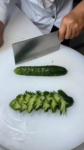 29K views · 281 reactions | Cucumber Carving 勒 | Fruit Art Style | Facebook