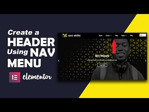 How to create a Header Using the Nav Menu Widget Elementor Pro