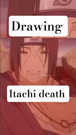 Itachi Uchiha death scene 😢drawing#art#anime