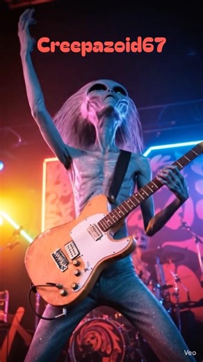 Grey alien guitar solo.