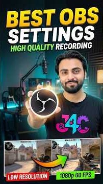 Best OBS Studio Settings for Gameplay RECORDING #obs #shorts