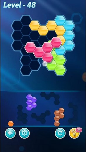 Block Hexa Puzzle Advanced Level 48 Walkthrough