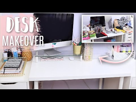 Desk Makeover: Cleaning + Organization!