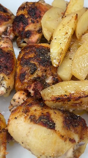 One Pan Lemon Chicken Thighs and Potatoes Recipe