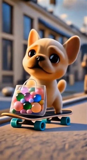 Dog's Secret Bubble Plan! Watch cute Pup Create a Rainbow Bath! 🛁🐶#dog #funny #story