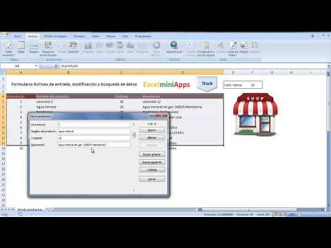 Formulario Activex de Ingreso, Modificación y Búsqueda de Datos en Excel
