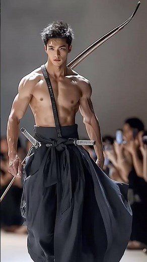 Asian Men's AI Runway #aimodel #aiman #aifashion #mensfashion #shorts