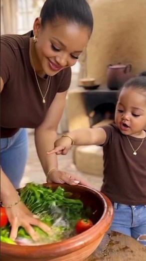 me and my little helper are just doing our morning routine ❤️⭐