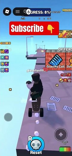Roblox skateboard obby #skating #roblox #progamer #games #speedsong