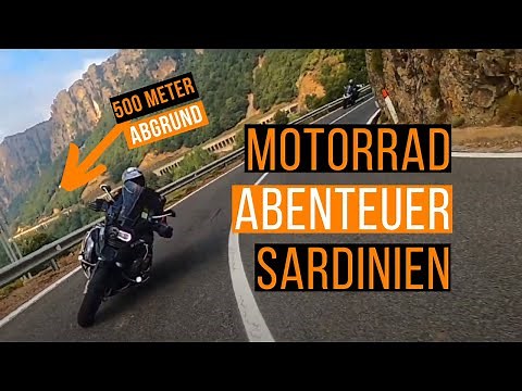 The craziest road in Italy? - 500 meters abyss - Motorcycle adventure Sardinia!